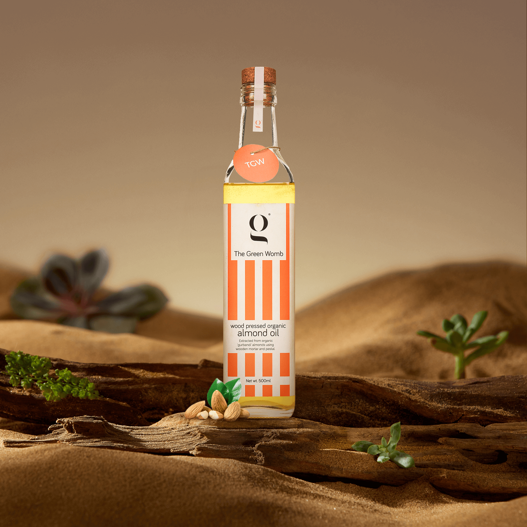 Wood Pressed Organic Almond Oil