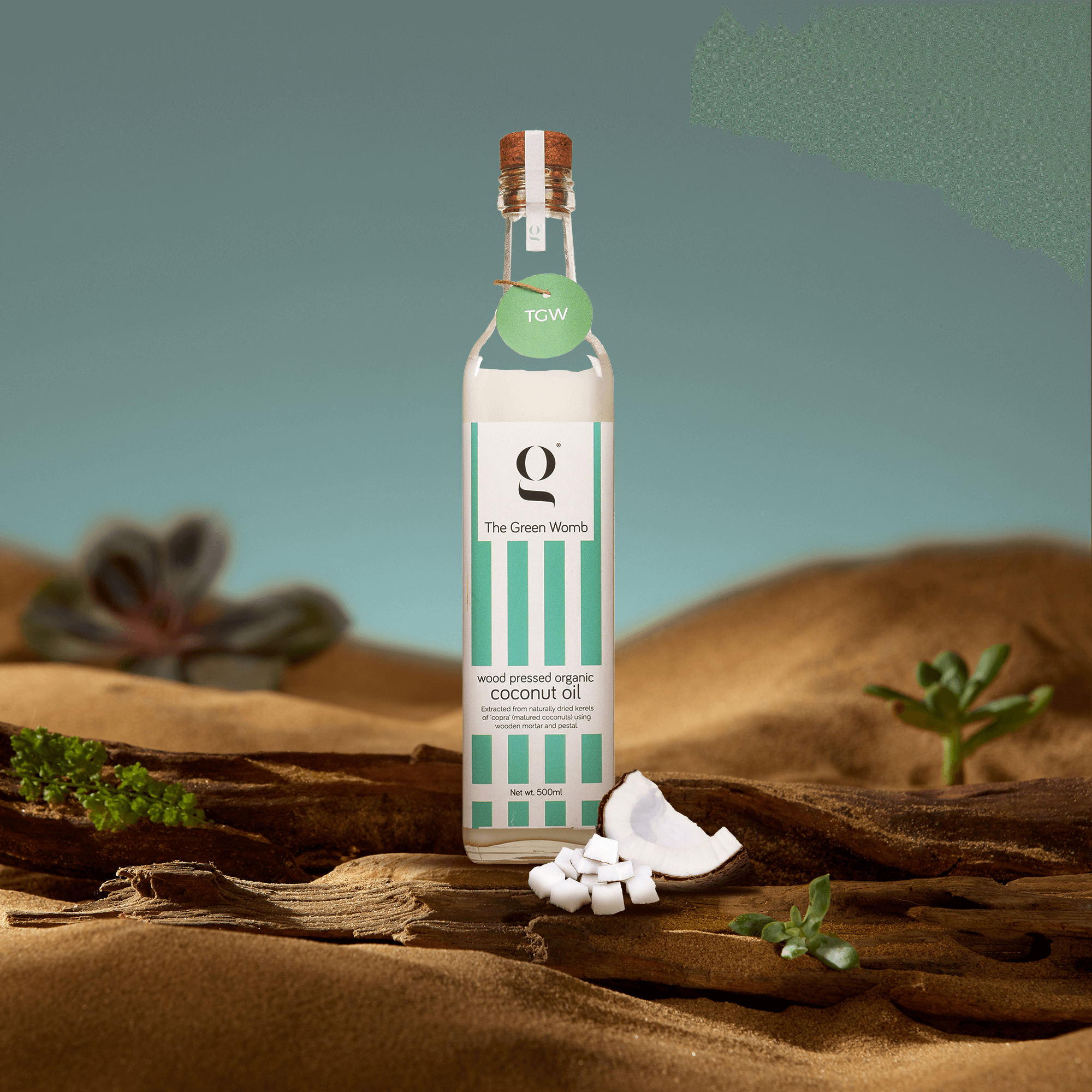 Wood Pressed Organic Coconut Oil