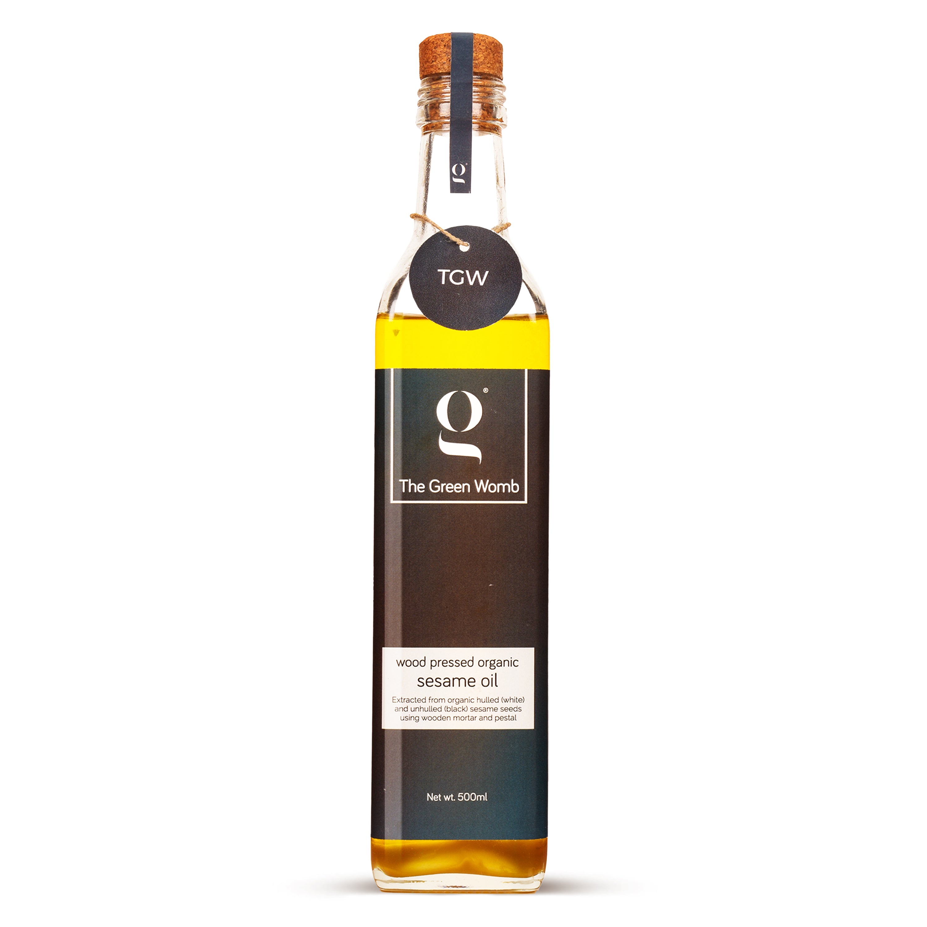 Wood Pressed Organic & Pure Sesame Oil