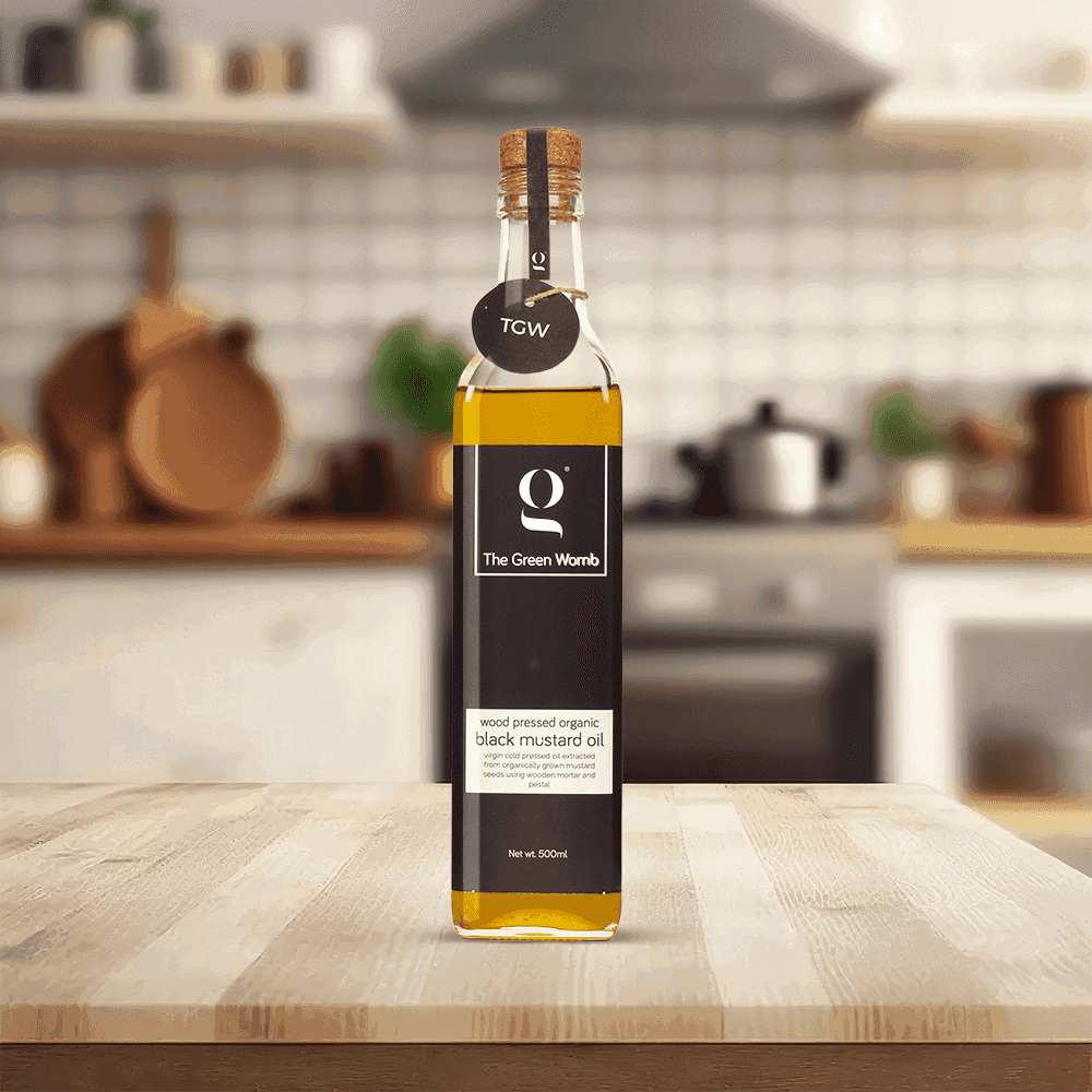 Wood Pressed Organic Black Mustard Oil