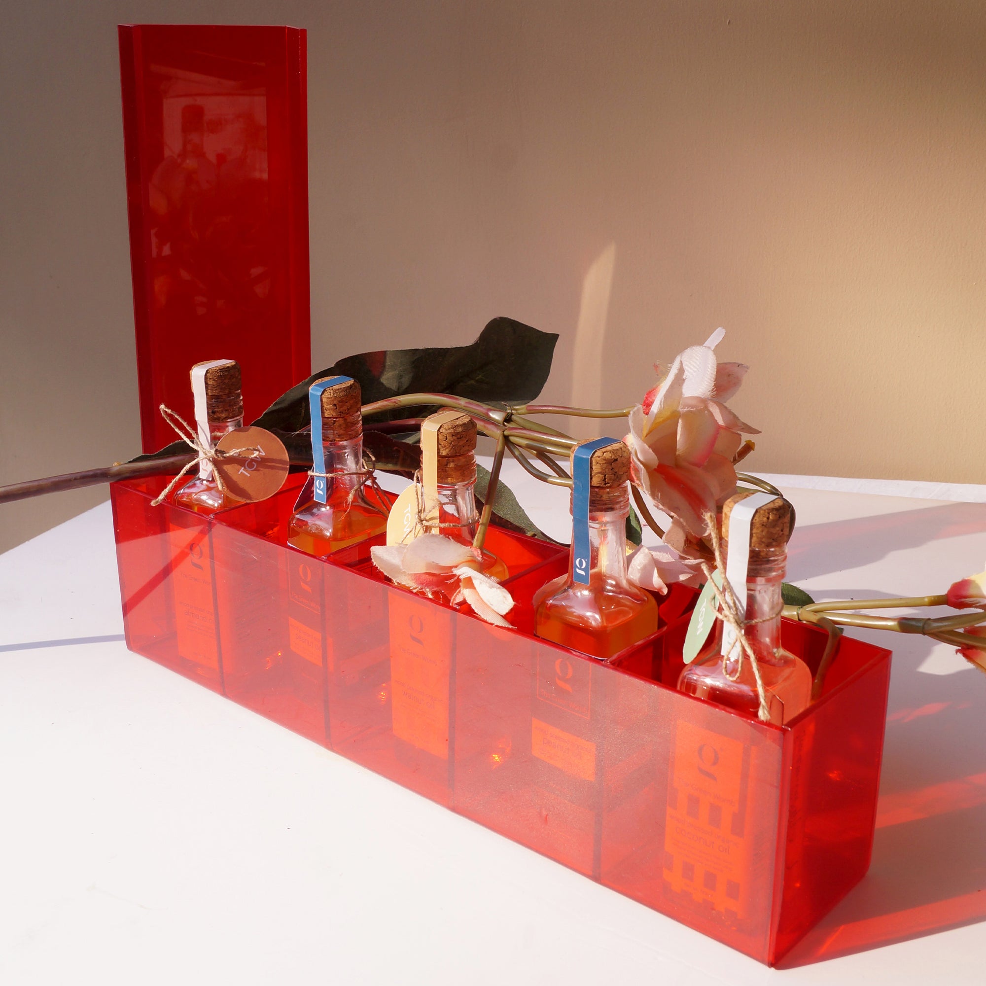 Red Acrylic Box
